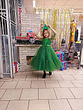 Пишне зелене  плаття Ялинка, фото 2