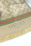 Палантин шарф GUCCI жіночий шарф-гручі з фірмовим пакованням, фото 5