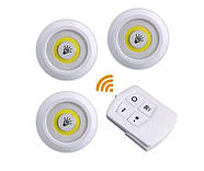 Бездротові світлодіодні лампи Led Light With Remote Control 15 W з пультом 3 шт, фото 2