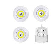 Бездротові світлодіодні лампи Led Light With Remote Control 15 W з пультом 3 шт, фото 5