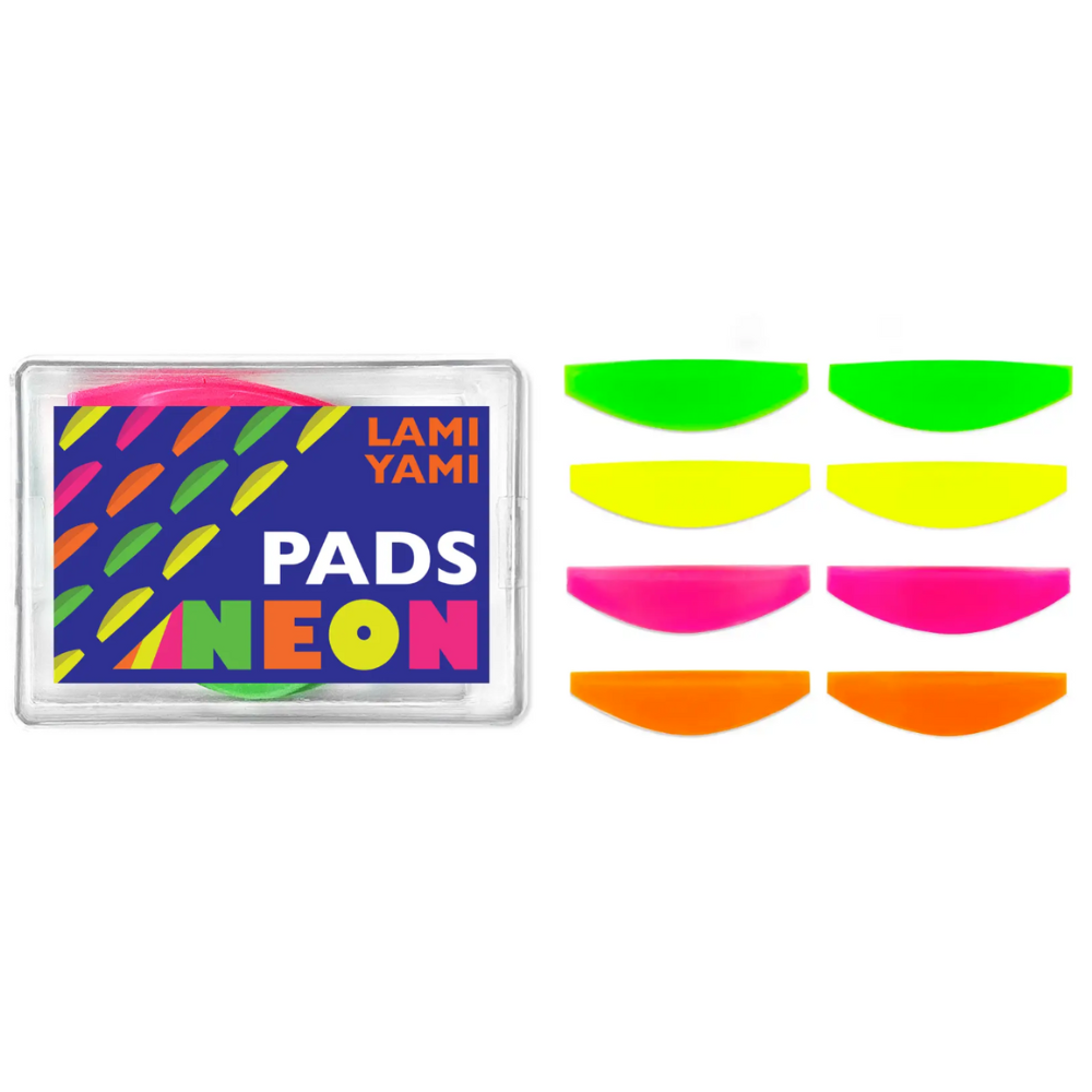 Набір бігуді для ламінування вій 4 пари Neon Pads Lami Yami (S,M L,XL)