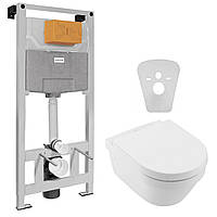 Комплект установки Villeroy & Boch Master Neo и унитаз Architectura DirectFlush 4694HR01+201010