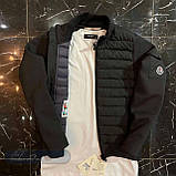 Чоловіча куртка Moncler D10732 чорна, фото 6