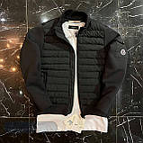 Чоловіча куртка Moncler D10732 чорна, фото 7