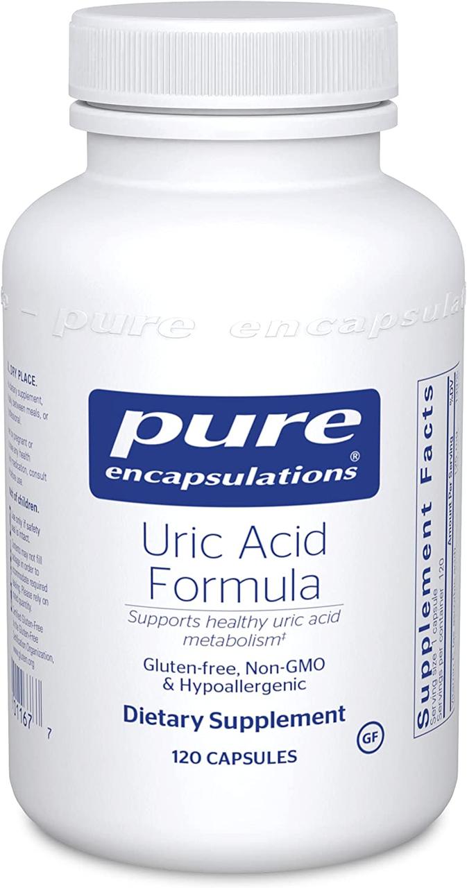 Pure Encapsulations Uric Acid Formula / Підтримка здорового рівня сечової кислоти 120 капс