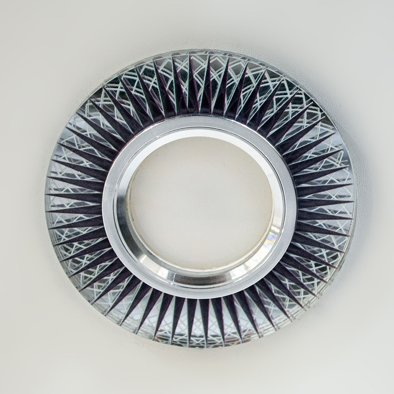 Точковий світильник з вбудованим LED підсвічуванням 3 Вт під лампочку MR 16 колір каркасу чорний D-31-644 BK, фото 1