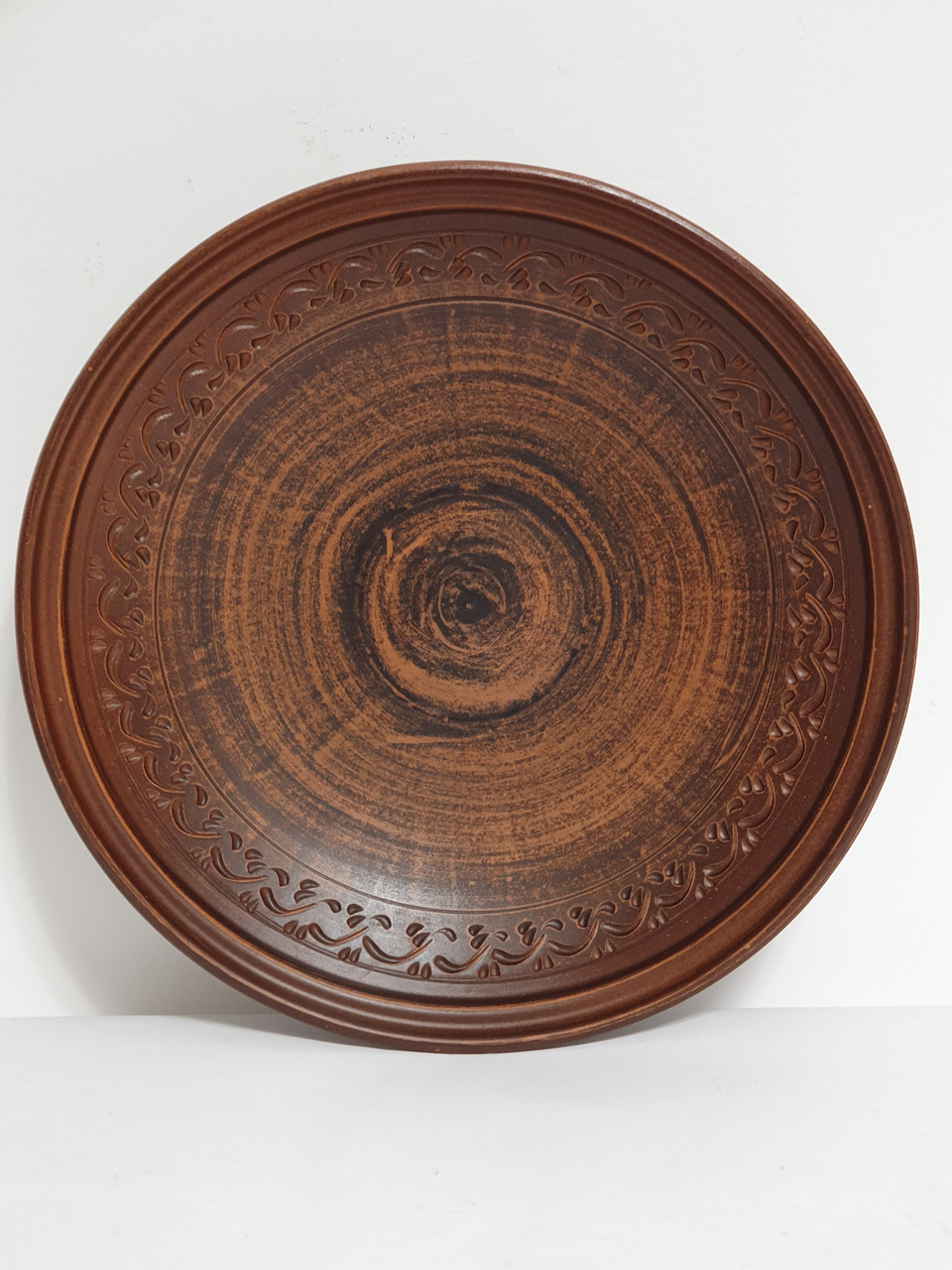 Фруктовниця (ваза для фруктів) глиняна (з червоної глини)