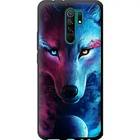 Чехол tpu на телефон Xiaomi Redmi 9 Арт-волк "3999b-2019-58250"