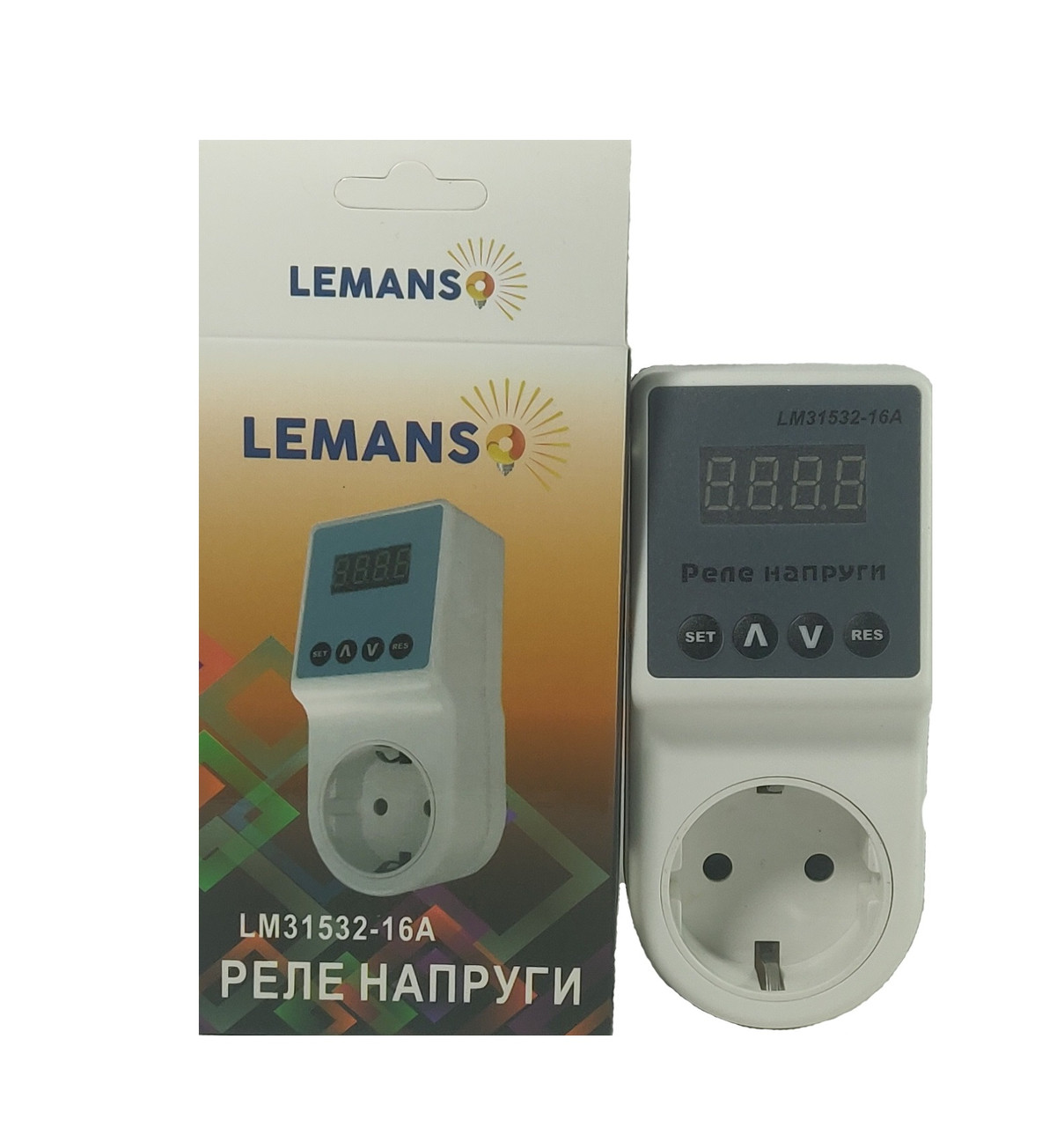 Реле напряжения в розетку 16А ЩИТ Lemanso LM31532-16A