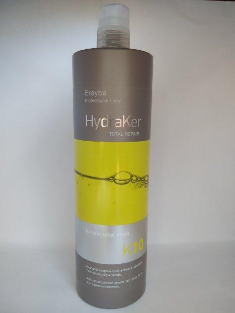 Маска 10 в 1 для волосся кератин та арганова олія Erayba HydraKer K10 Keratin Total Mask 1000 мл