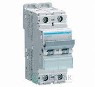 Автоматичний вимикач 10A 10kA 2 полюси тип C NCN210 Hager