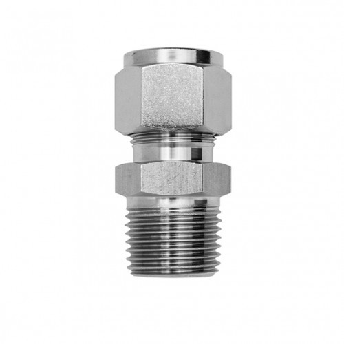 Цанговий фітинг прямий перехідний (різь 1/4 - обтискач 6 мм)