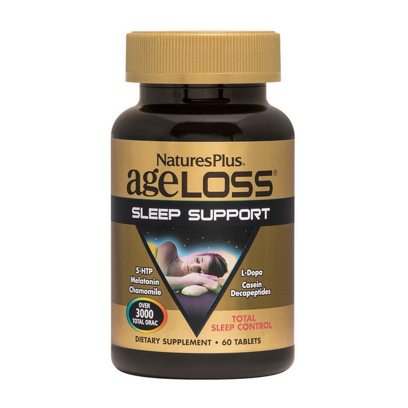 Natures Plus Ageloss Sleep Support 60 tab, фото 1