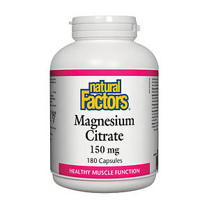 Natural Factors Magnesium Citrate 180 caps