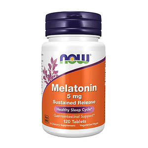 Мелатонін NOW Foods Melatonin 5 mg 120 tab