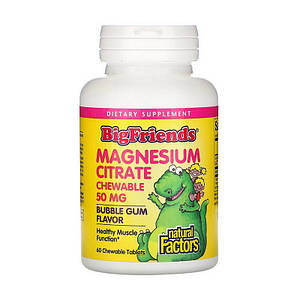 Natural Factors Magnesium Citrate Chewable 50 mg 60 chew tab