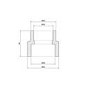 Муфта PPR Thermo Alliance 40х32, фото 2