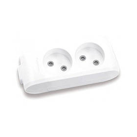 Колодка Panasonic X-tendia 2 гн. з захистними шторками сіра WLTB02202GR-UA