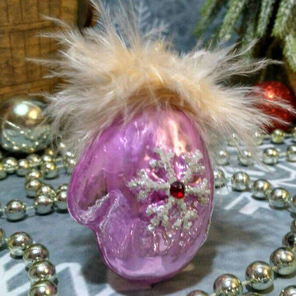 Варежка (фиолет) игрушка на елку  Irena, фото 1