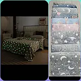 Дитячий Плед Покривало 160х125см плюшевий світний в темряві Magic Blanket, фото 8