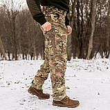 Штани зимові 4 кармана ЗСУ МКТП-З22 мультикам фліс з резинкою, фото 7