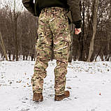 Штани зимові 4 кармана ЗСУ МКТП-З22 мультикам фліс з резинкою, фото 6