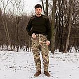 Штани зимові 4 кармана ЗСУ МКТП-З22 Grifon мультикам фліс з резинкою, фото 3
