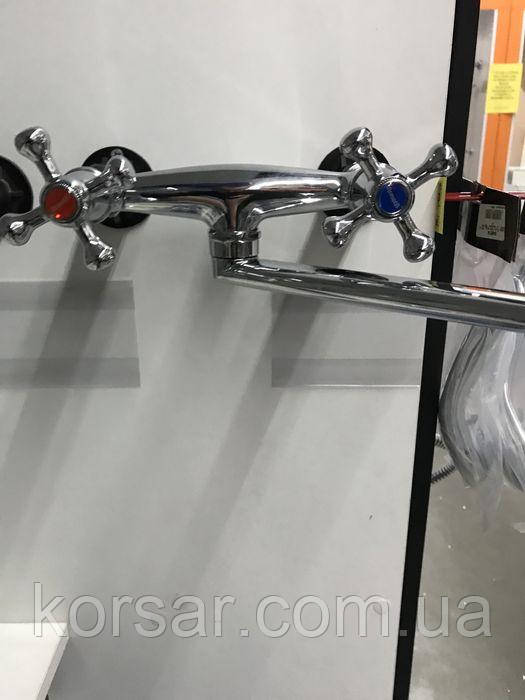 Змішувач для душу та умивальника, кухні. З ексцентриками, аератором. Retro Classic 2, фото 1