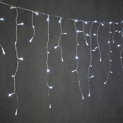 Гірлянда з'єднувальна "Бахрома" "Luca Lighting", 9,8х0.48 м, колір білий, фото 1