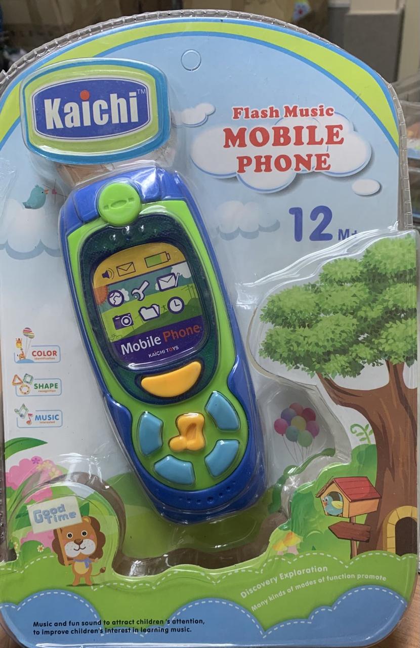 Дитяча музична іграшка Телефон синій