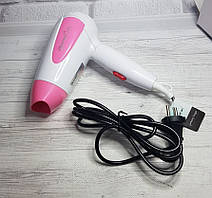 Фен для волос GeMei Professional Hair Dryer Фен раскладной дорожный GM-1756
Мощность 1200w