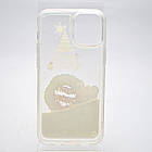 Чохол із новорічним малюнком (принтом) Merry Christmas Snow для iPhone Xs Max Christmas Wreath, фото 4