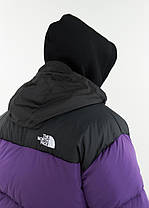 The North Face Фіолетовий Зимовий Пуховик TNF 700 Violet тепла Куртка куртка куртка Нор Фейс з капюшоном люкс, фото 4