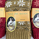 Шкарпетки жіночі махрові теплі з вовни ангорського кролика р.36-42 (упаковка 5 шт.) "Квіткові візерунки", фото 2