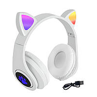 Беспроводные наушники Cat Ear с кошачьими ушками white (JST-B39MWT)