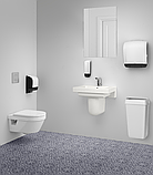 Диспенсер для туалетного папіру 104582  Katrin Plastic Dispenser For System Toilet Paper Roll, White, фото 5