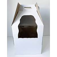 Коробка для ярусного торта с окном 360х360х580 мм