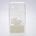 Чохол із новорічним малюнком (принтом) Merry Christmas Snow для iPhone Xs Max Minnie&Mickey Surprise, фото 4