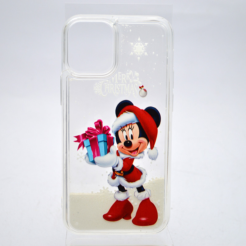 Чохол із новорічним малюнком (принтом) Merry Christmas Snow для iPhone 12 Mini Minnie Mouse Surprise