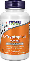 Триптофан Now Foods, L-Tryptophan, 500 мг, 60 капсул
