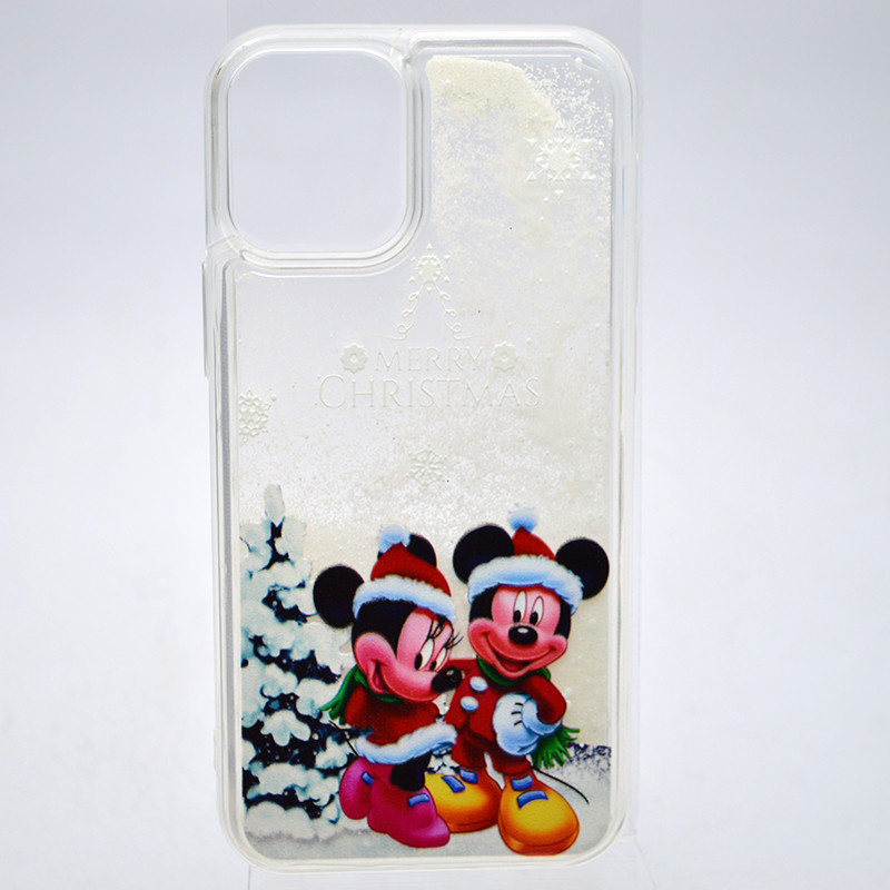 Чохол із новорічним малюнком (принтом) Merry Christmas Snow для iPhone 12 Pro Max Mickey Mouse, фото 1