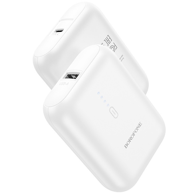 Павербанк повербанк 5000mAh BOROFONE BJ31 USB/Type-C, 22.5W| Білий, фото 1