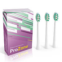 Насадка для электрической зубной щетки Lebond - ProZone VibroPower White 3 шт