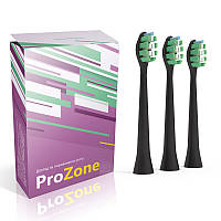 Насадка для электрической зубной щетки Lebond - ProZone VibroPower Black 3 шт