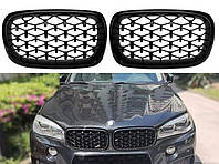 Решетка радиатора на BMW X5 F15 / X6 F16 стиль Diamond Black