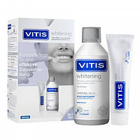 Набір Vitis Whitening зубна паста та ополіскувач