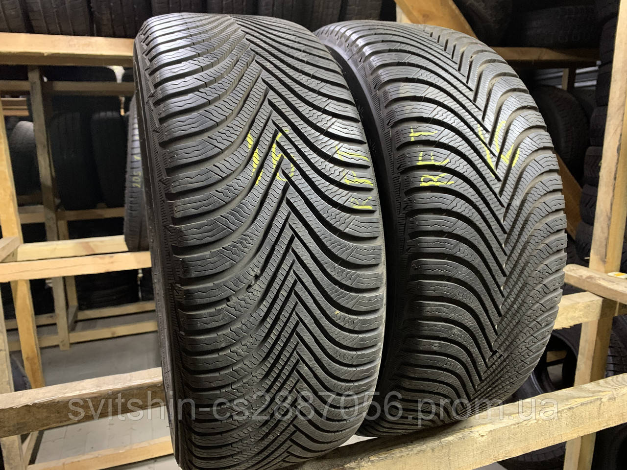 Зимова пара 225/55R17 Michelin Alpin5 RFT 8мм, фото 1