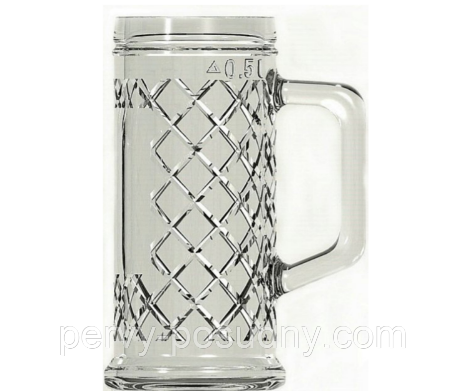 Кухоль для пива "Rhombus Beer Tankard" 500мл Uniglass /6/