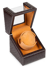 Скринька для годинника з автопідзаводом Тайммувер для 1-го годинника матеріал корпуса шкіра