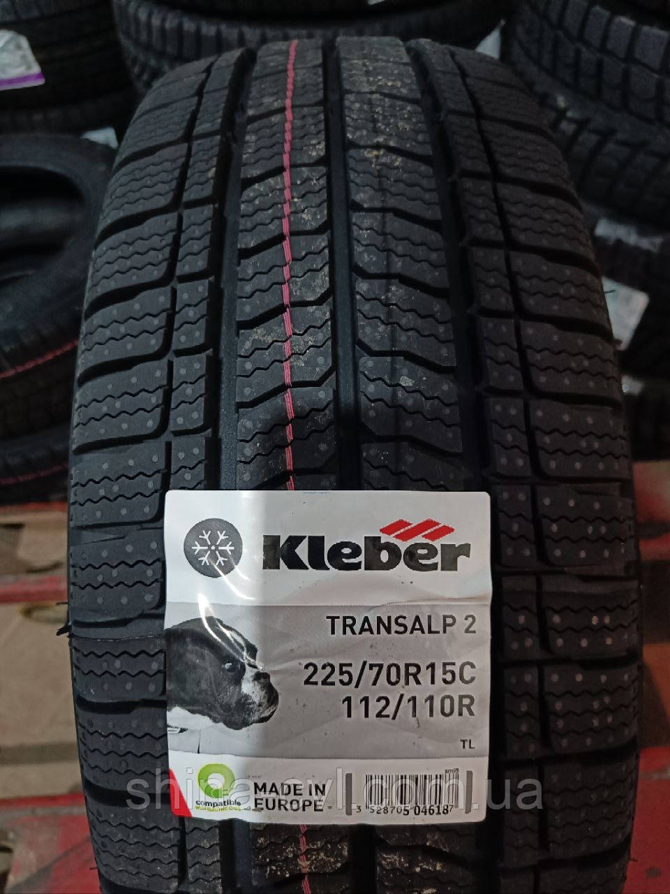 Зимові вантажні шини 225/70R15C 112/110R KLEBER TRANSALP 2